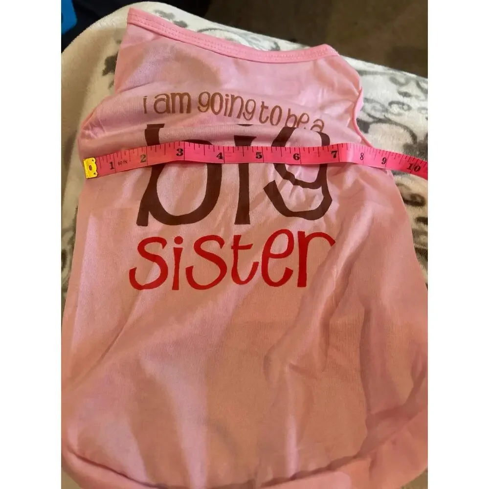 B12 size large for small dog or cat shirt top pink